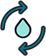 Fluid moving icon.